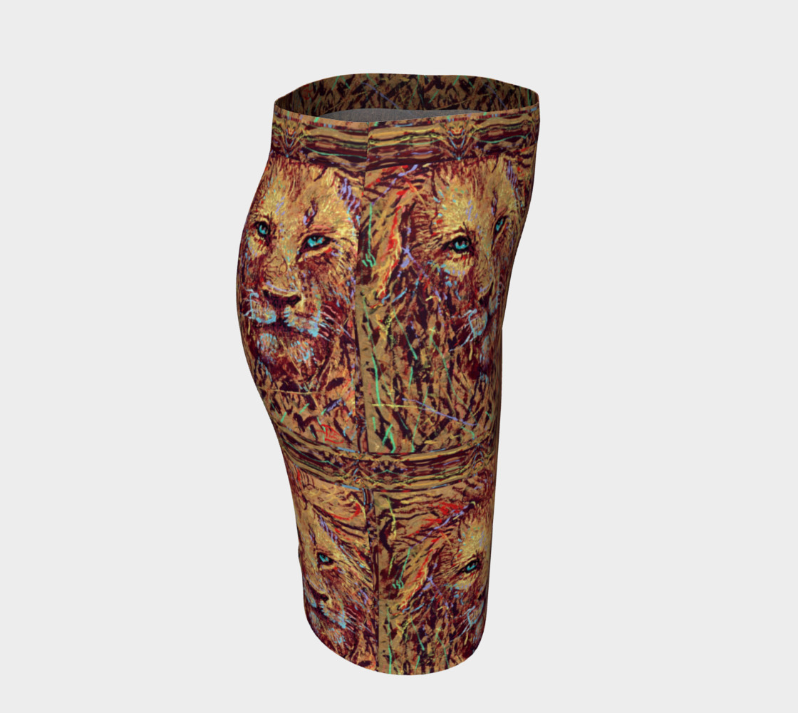 Aperçu de King Leo Lion-Guard Thin-Band Fitted Skirt #3