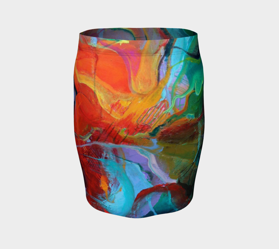 "Fire" Fitted Skirt preview #4