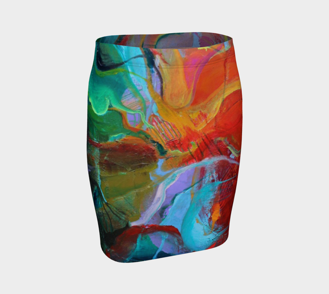 "Fire" Fitted Skirt preview #1