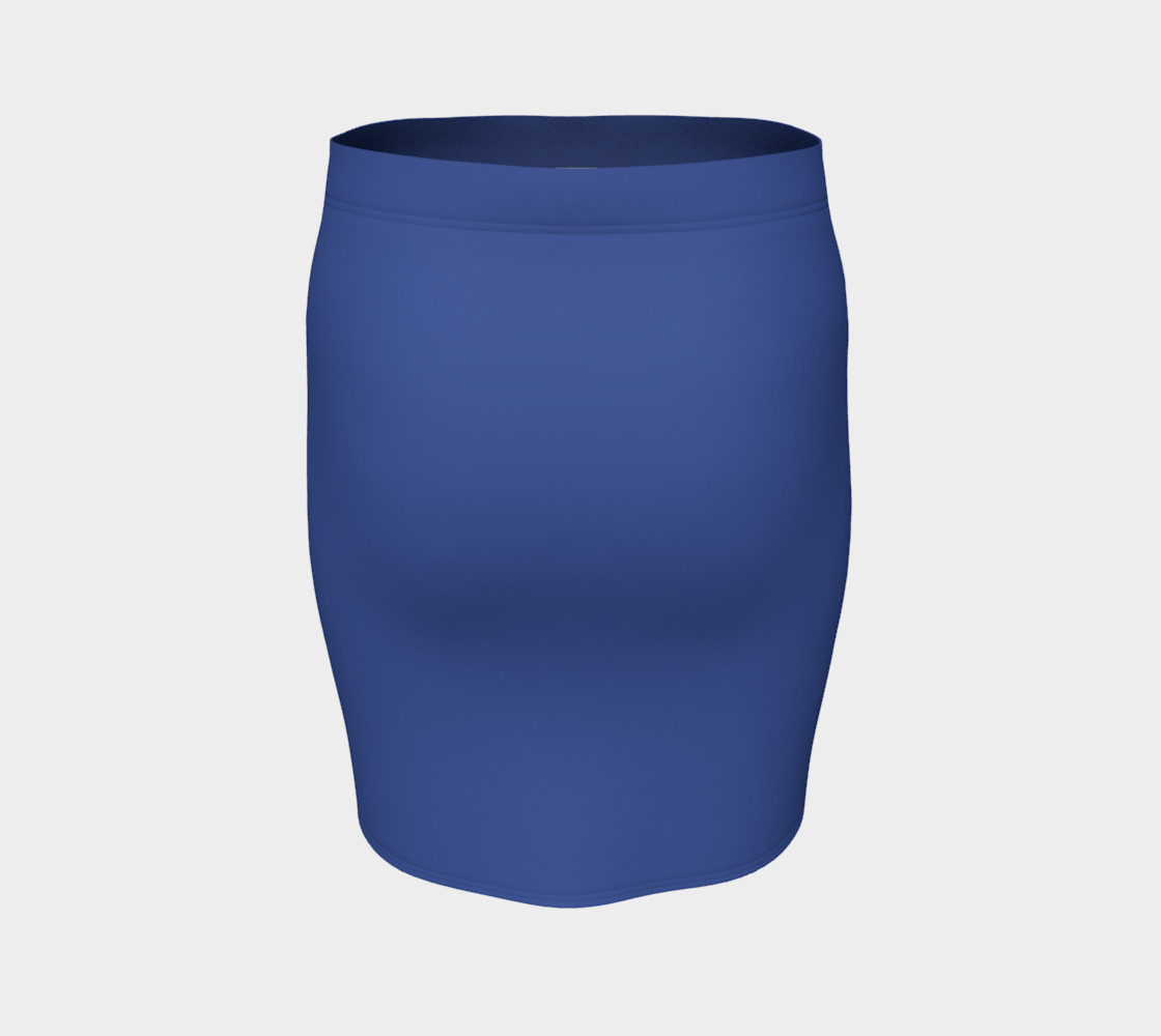 blue bodycon skirt