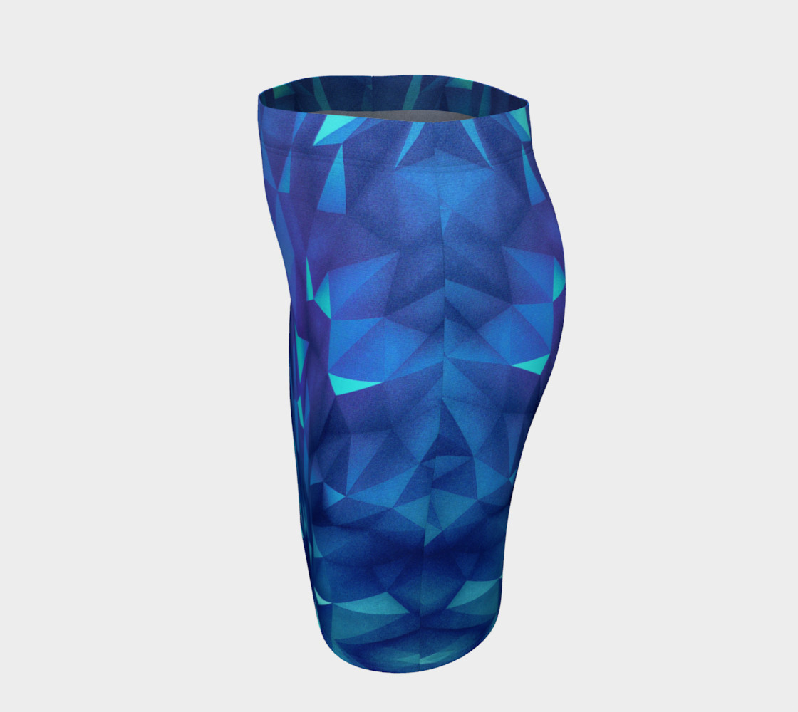Deep Blue Collosal Low Poly Triangle Pattern -  Modern Abstract Cubism  Design thumbnail #3