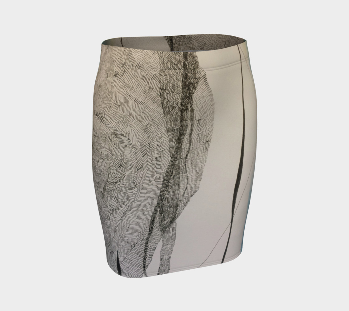 ocean current pencil skirt preview #1