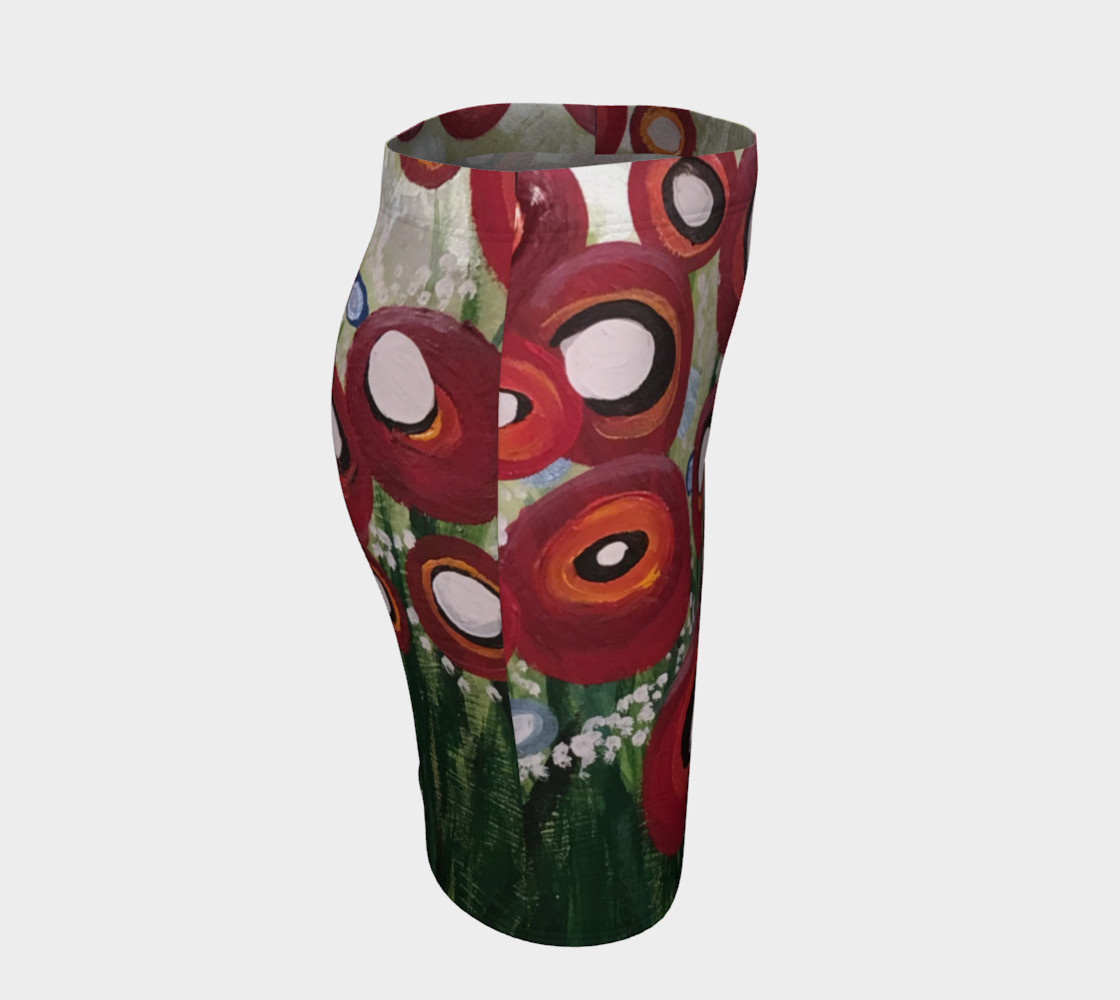 Whimsical Poppy Fitted Skirt preview #3
