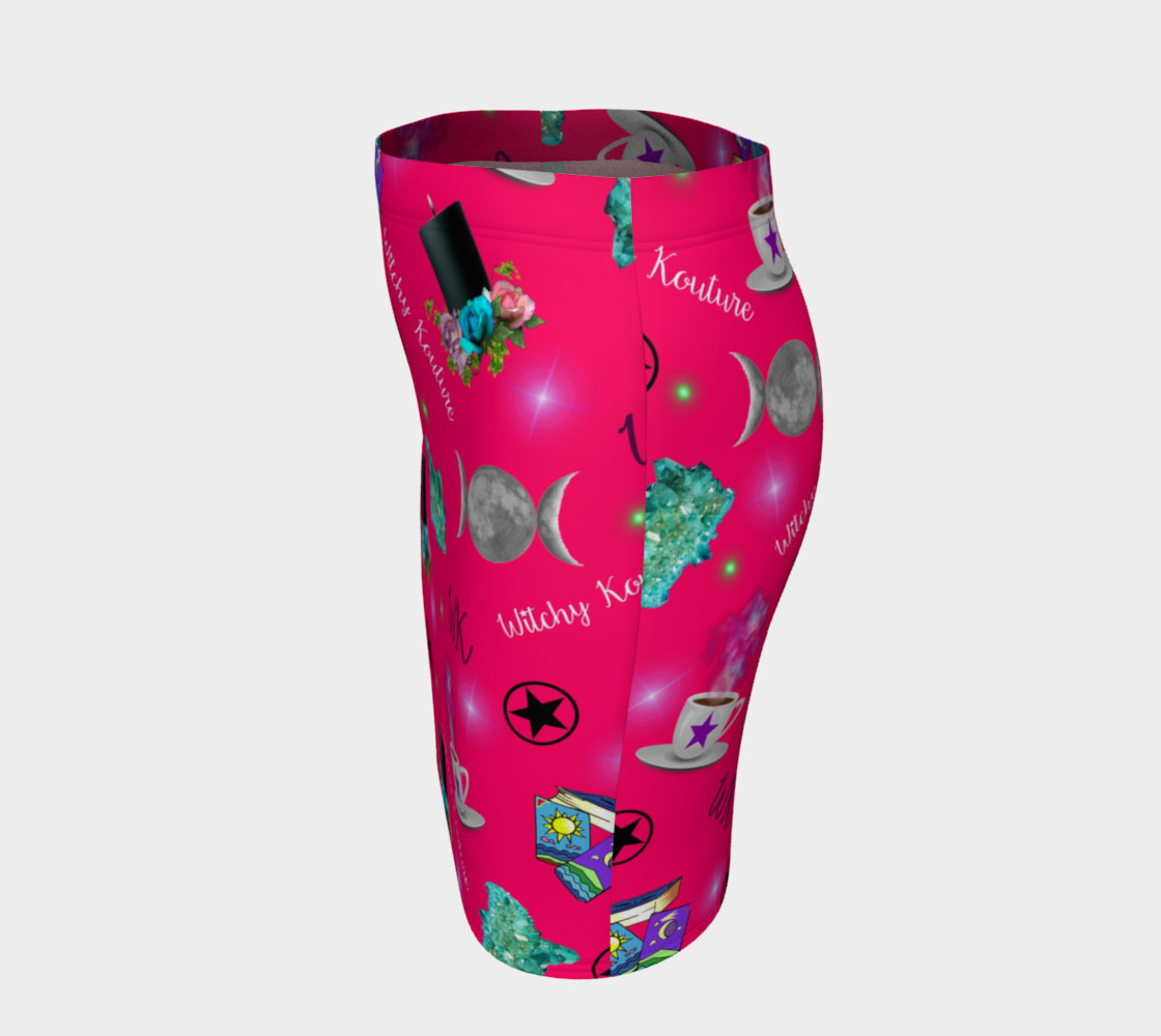WK #ModernWitchLife Pink Print Fitted Skirt preview #2
