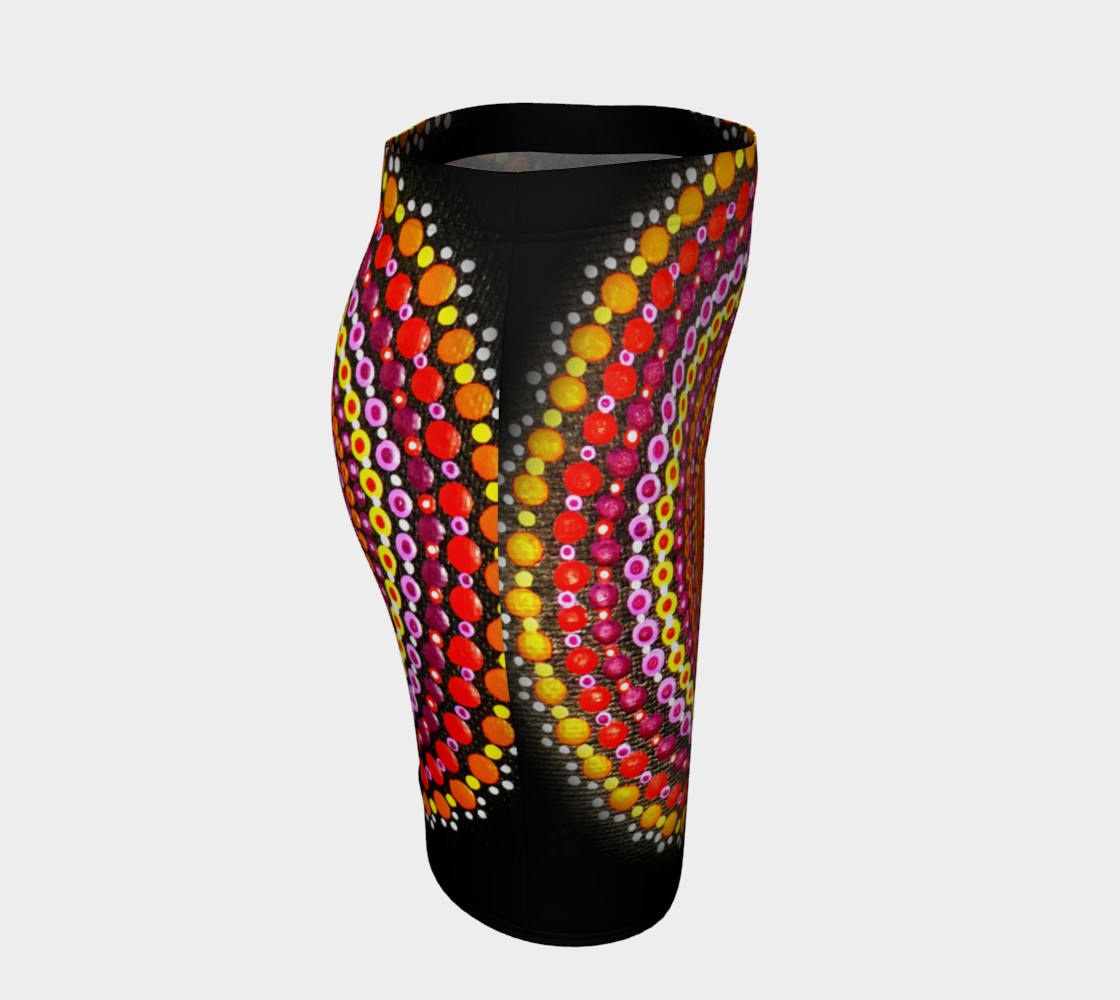 Dotty Mandala Fitted Skirt preview #3