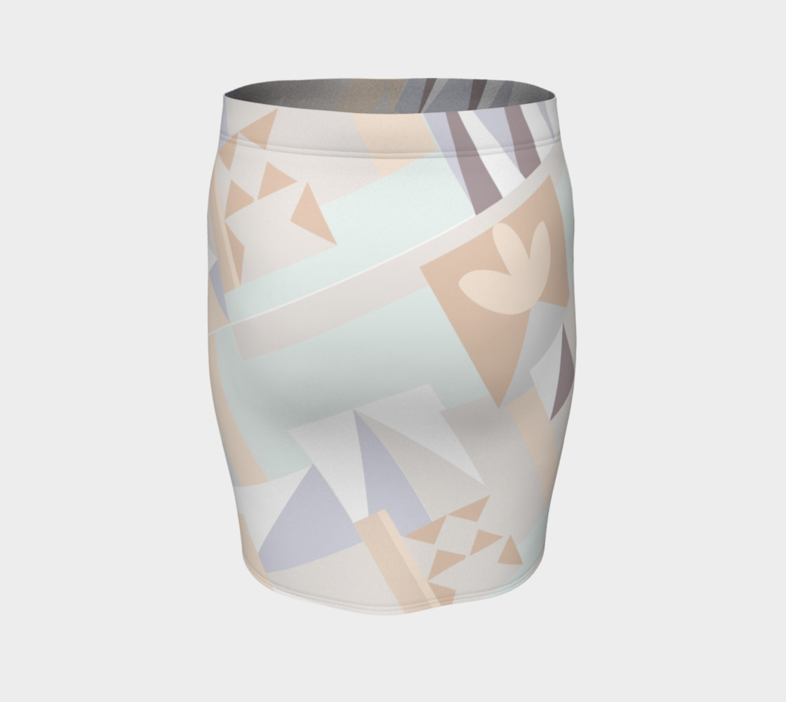 White Crystal Pattern Skirt preview #4
