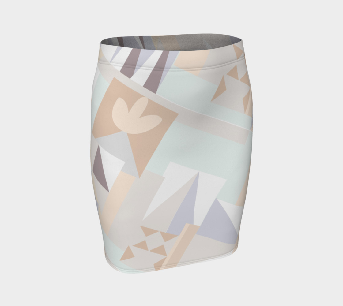 White Crystal Pattern Skirt preview #1