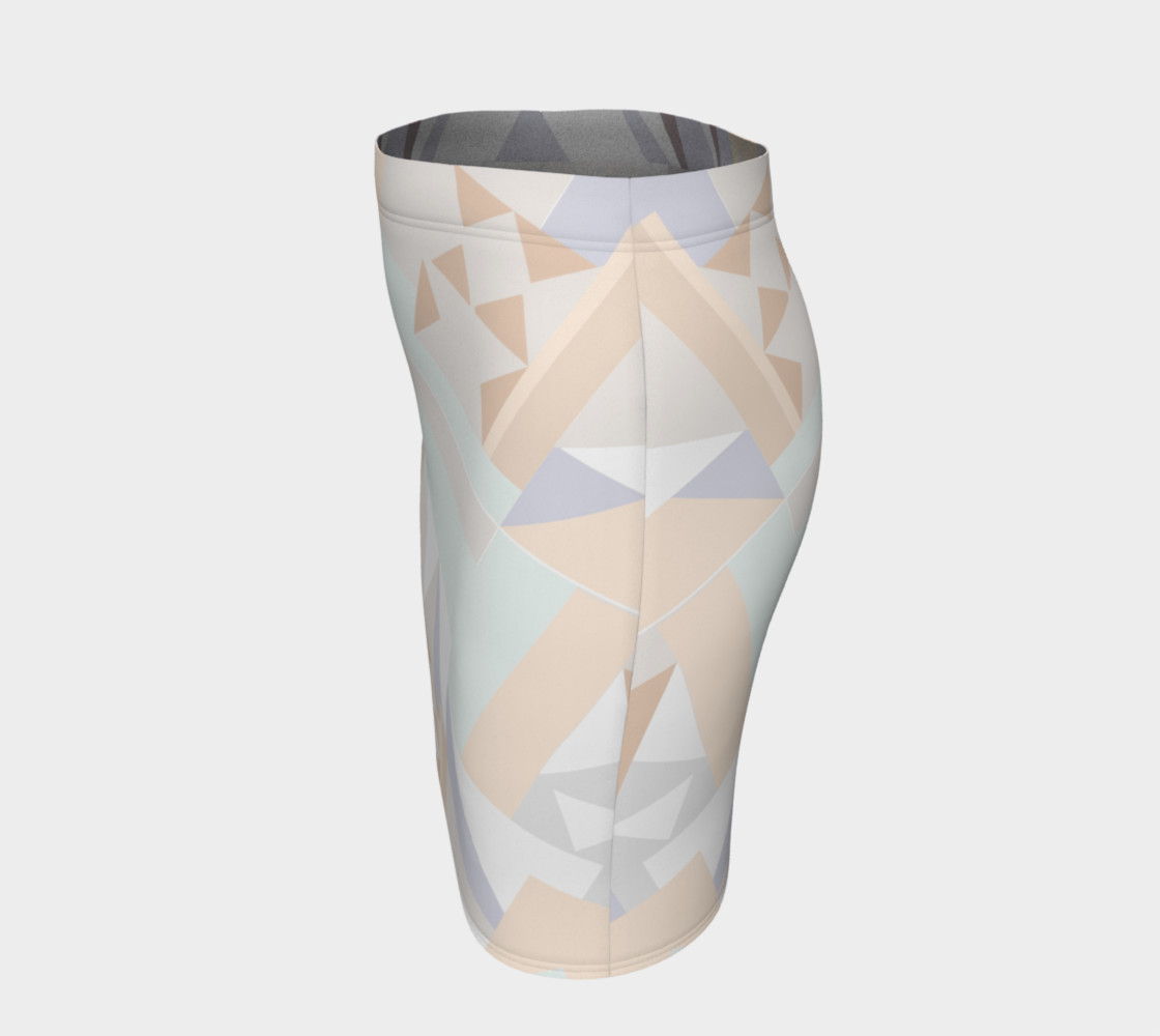White Crystal Pattern Skirt preview #2