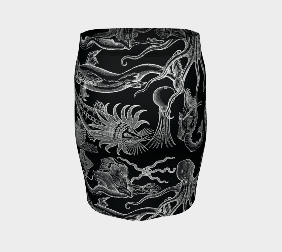 Vintage Horrors of the Deep - Fitted Skirt preview #4