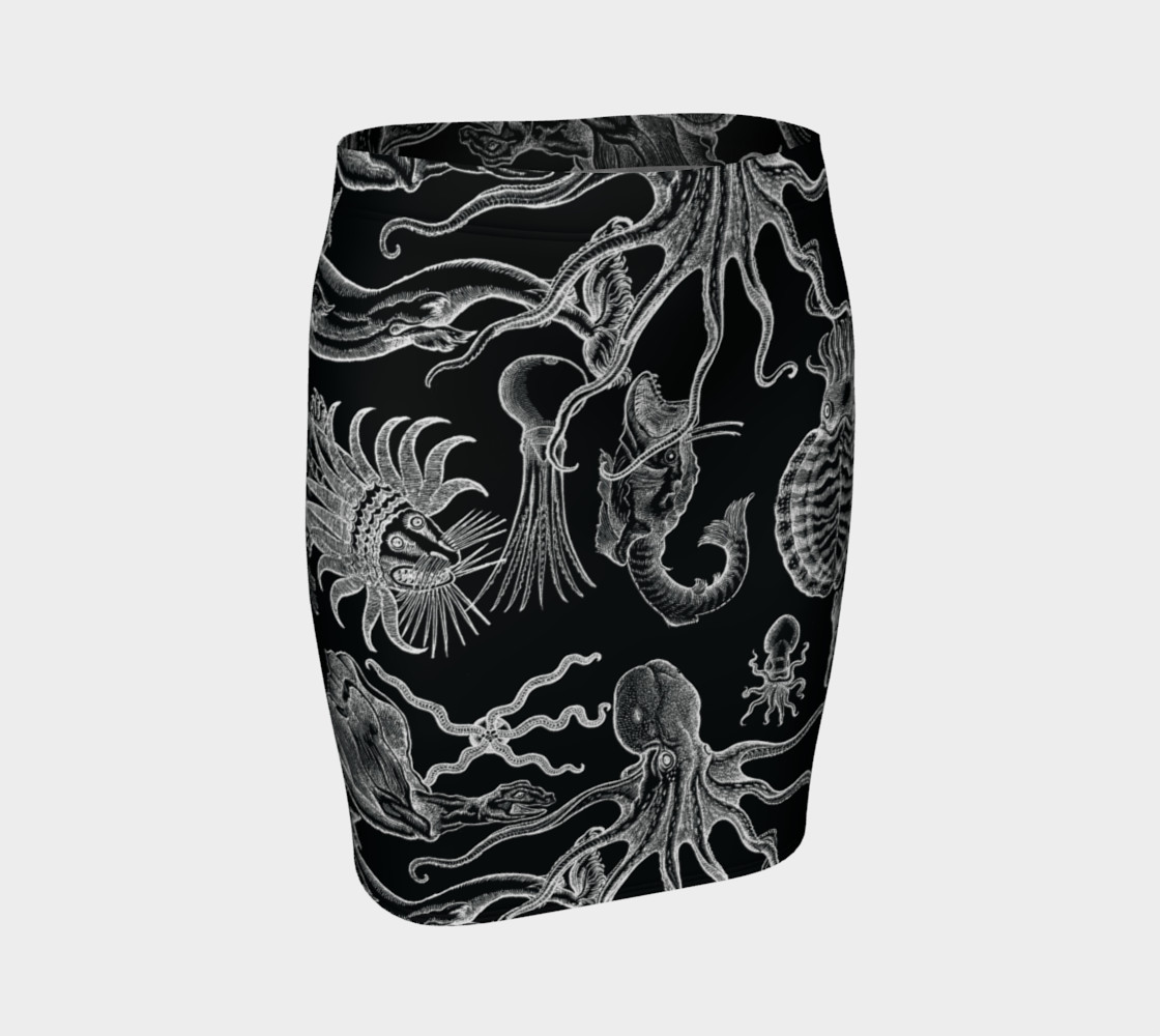 Vintage Horrors of the Deep - Fitted Skirt preview #1