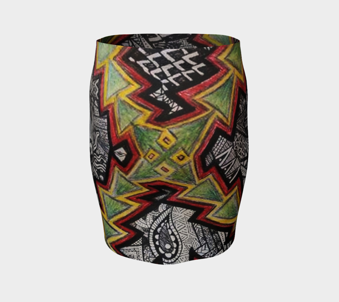 Shaunteya Shock Fitted Skirt preview #4