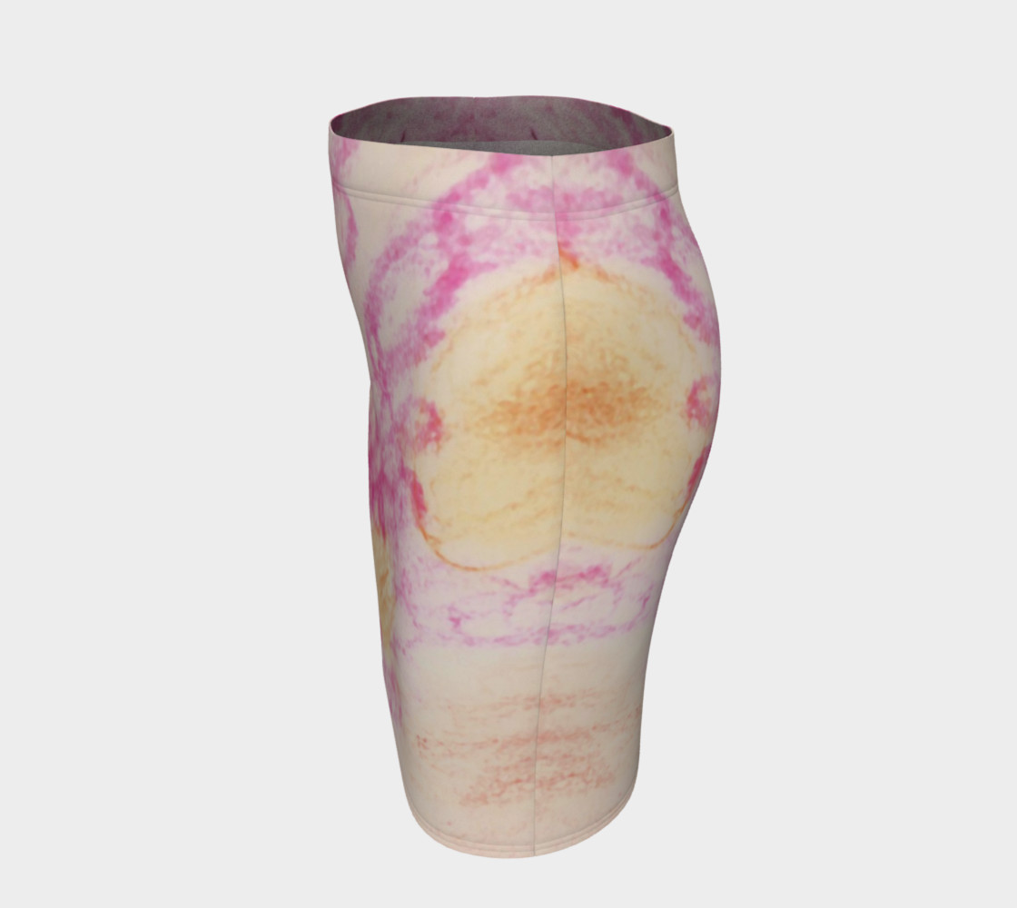Pink Flowerets Fitted Skirt preview #2