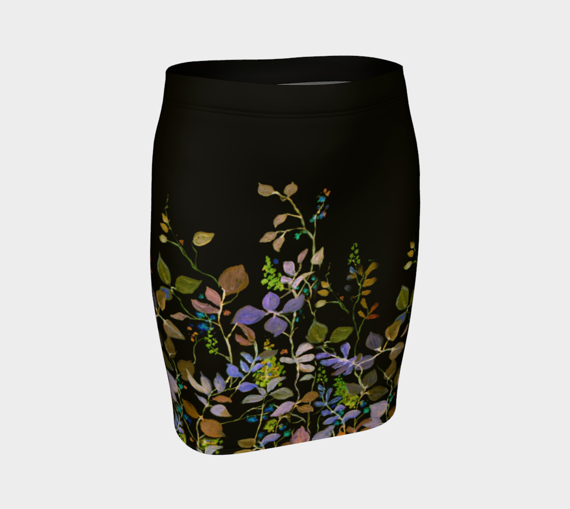 Midnight Garden Fitted Skirt preview #1