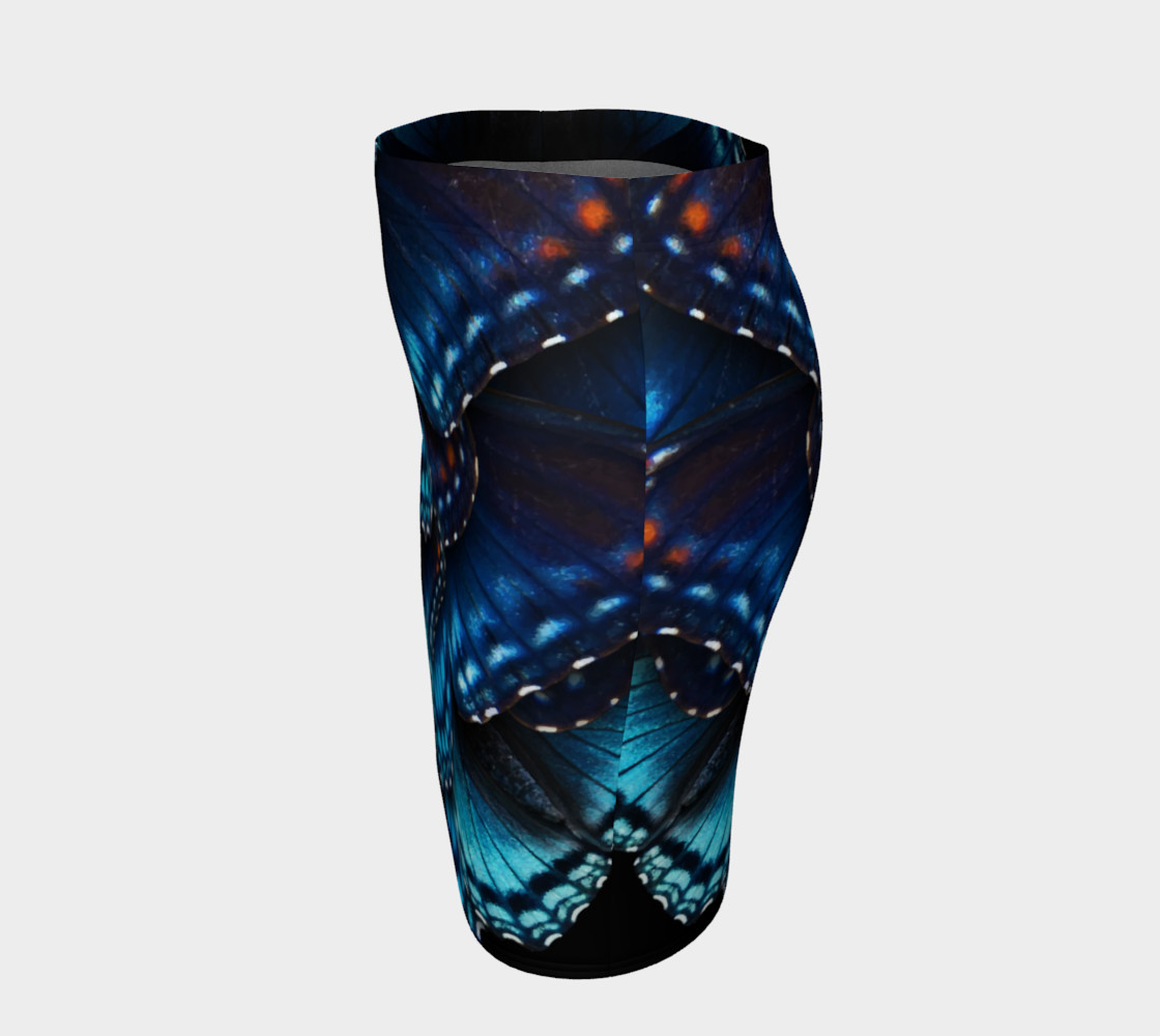 Mondo Blue Butterfly Fitted Skirt preview #2