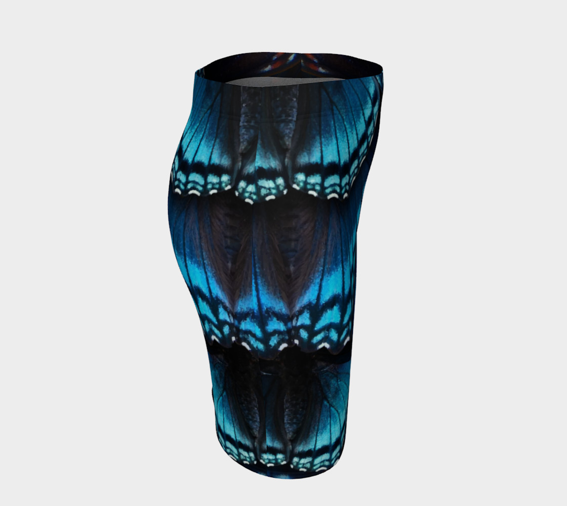 Mondo Blue Butterfly Fitted Skirt preview #3