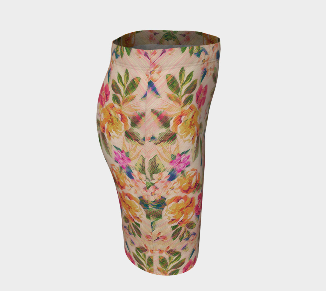  Golden Flitch (Digital Vintage Retro / Glitched Pastel Flowers - Floral design pattern) preview #3