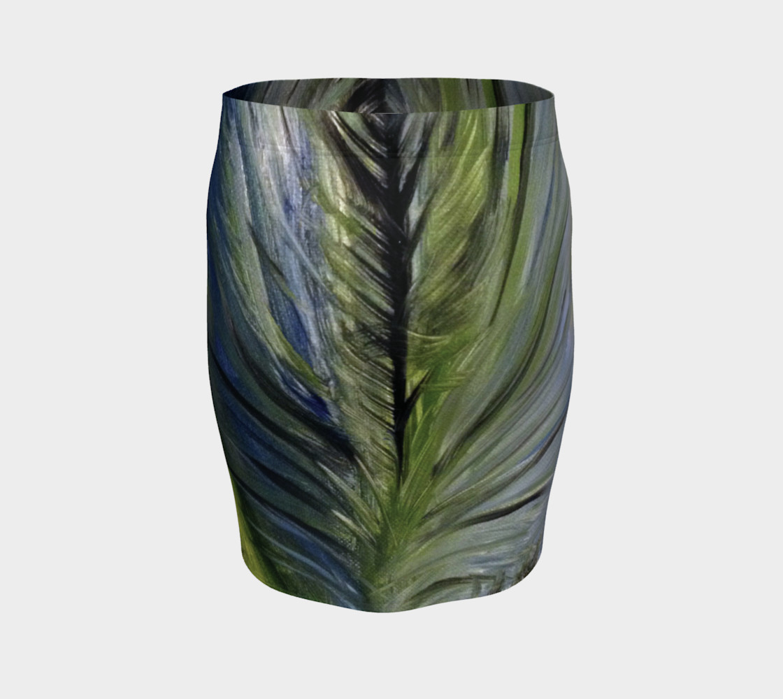 Peacock Fitted Skirt preview #4