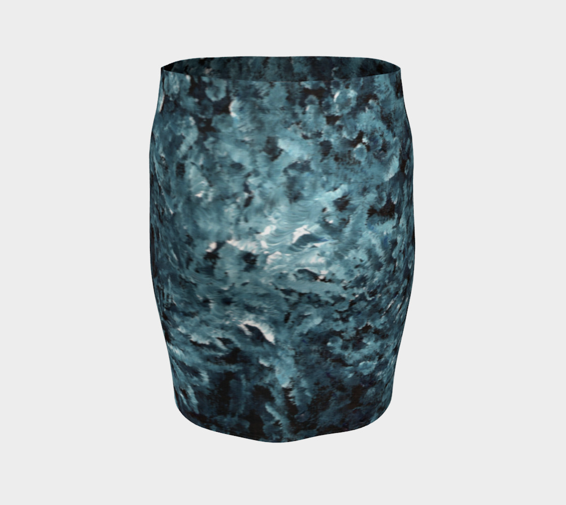 Throat Chakra Fitted Skirt preview #4