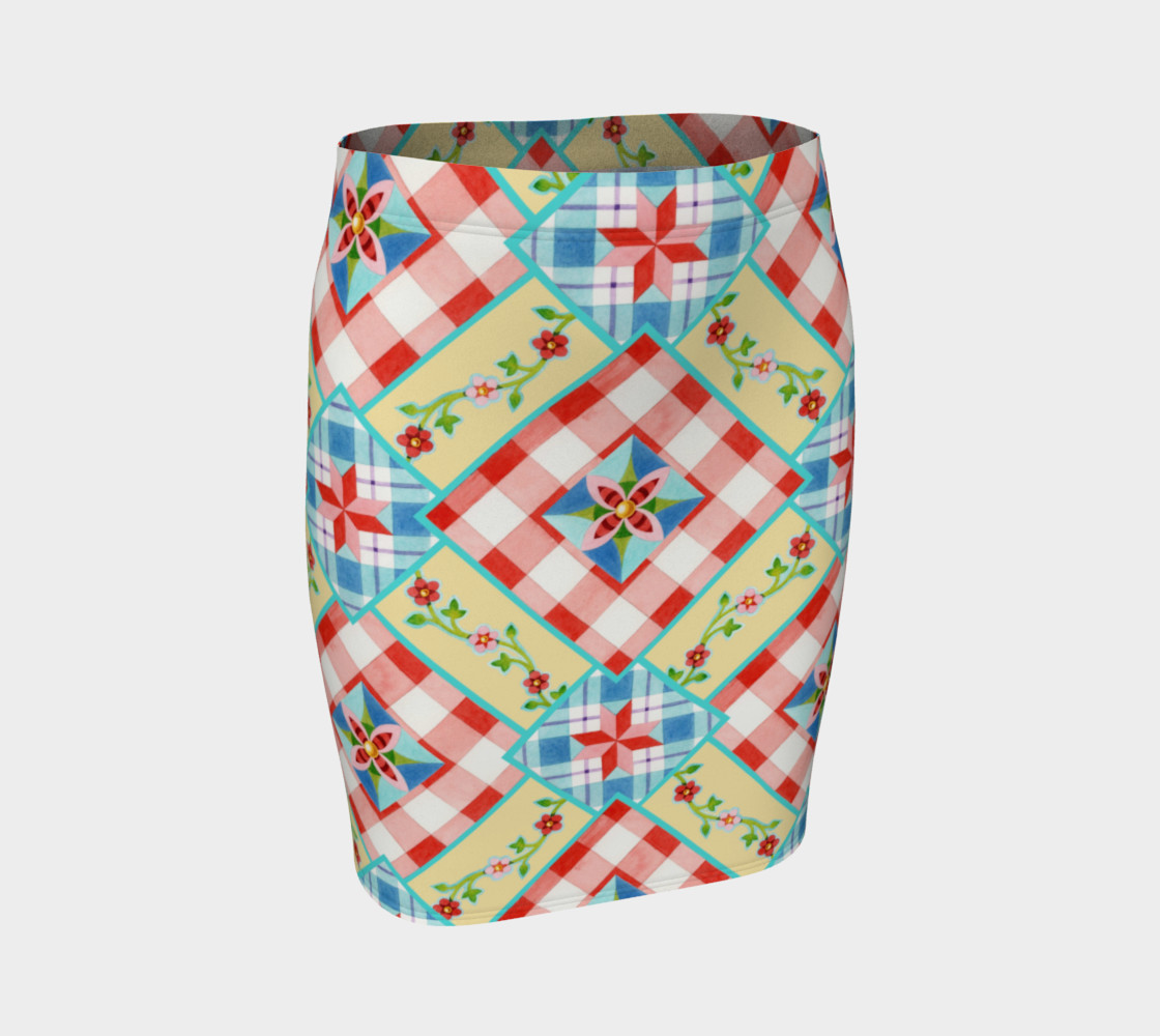 Aperçu de Homespun Gingham Skirt by Patricia Shea Designs #1