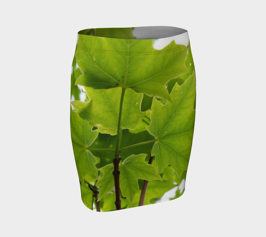Aperçu de Sugar Maple Leaves Fitted Skirt #1