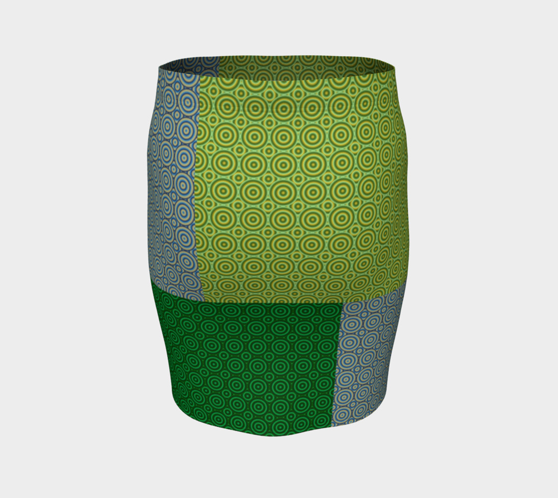 Mind Bend Patches Fitted Skirt preview #4
