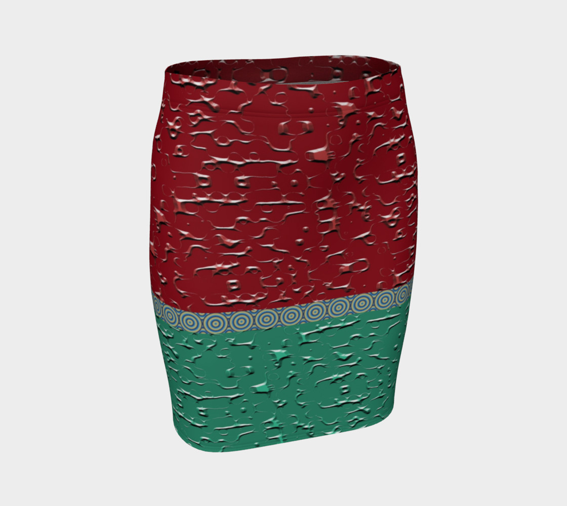 Metal Clash Fitted Skirt 3D preview