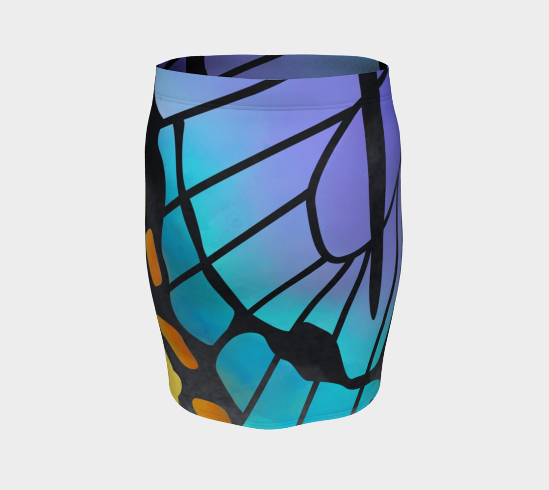 Watercolor Butterfly Skirt preview #4