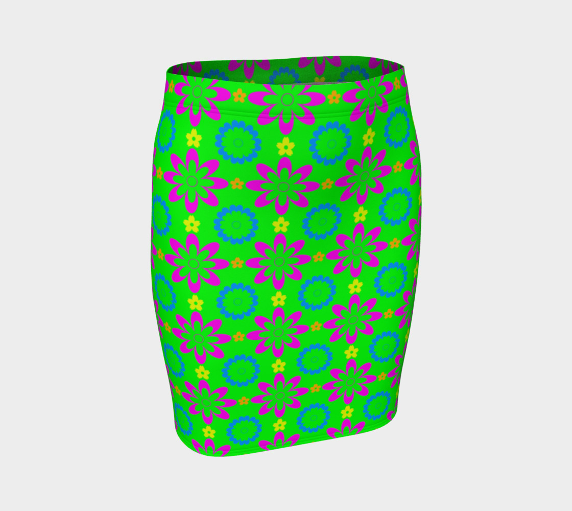 Aperçu de Flower Brightness Fitted Skirt #1
