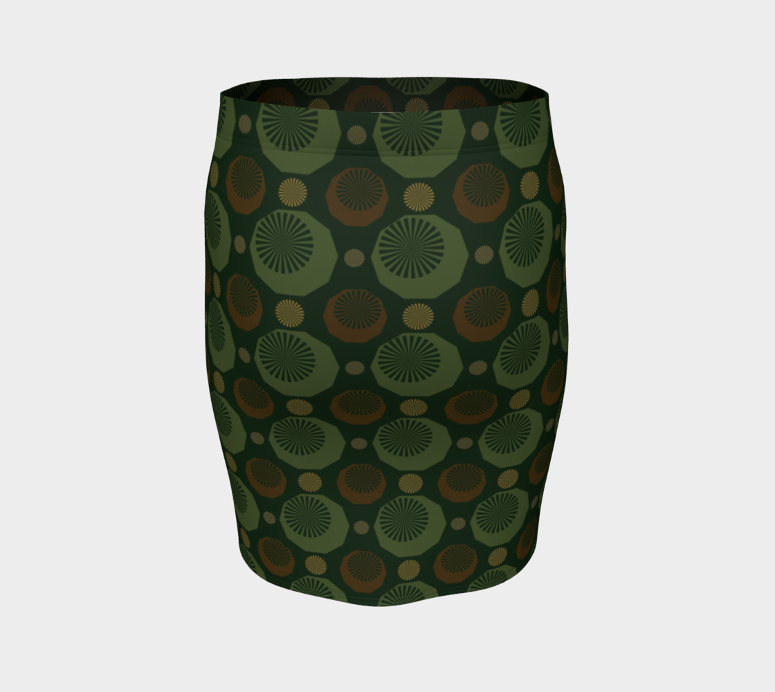 Camouflage Diamonds Fitted Skirt thumbnail #5