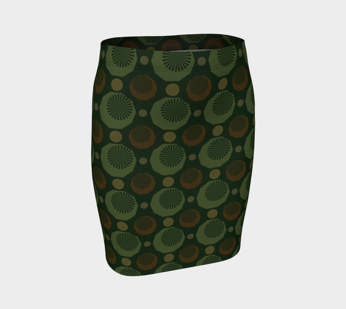 Camouflage Diamonds Fitted Skirt thumbnail #2