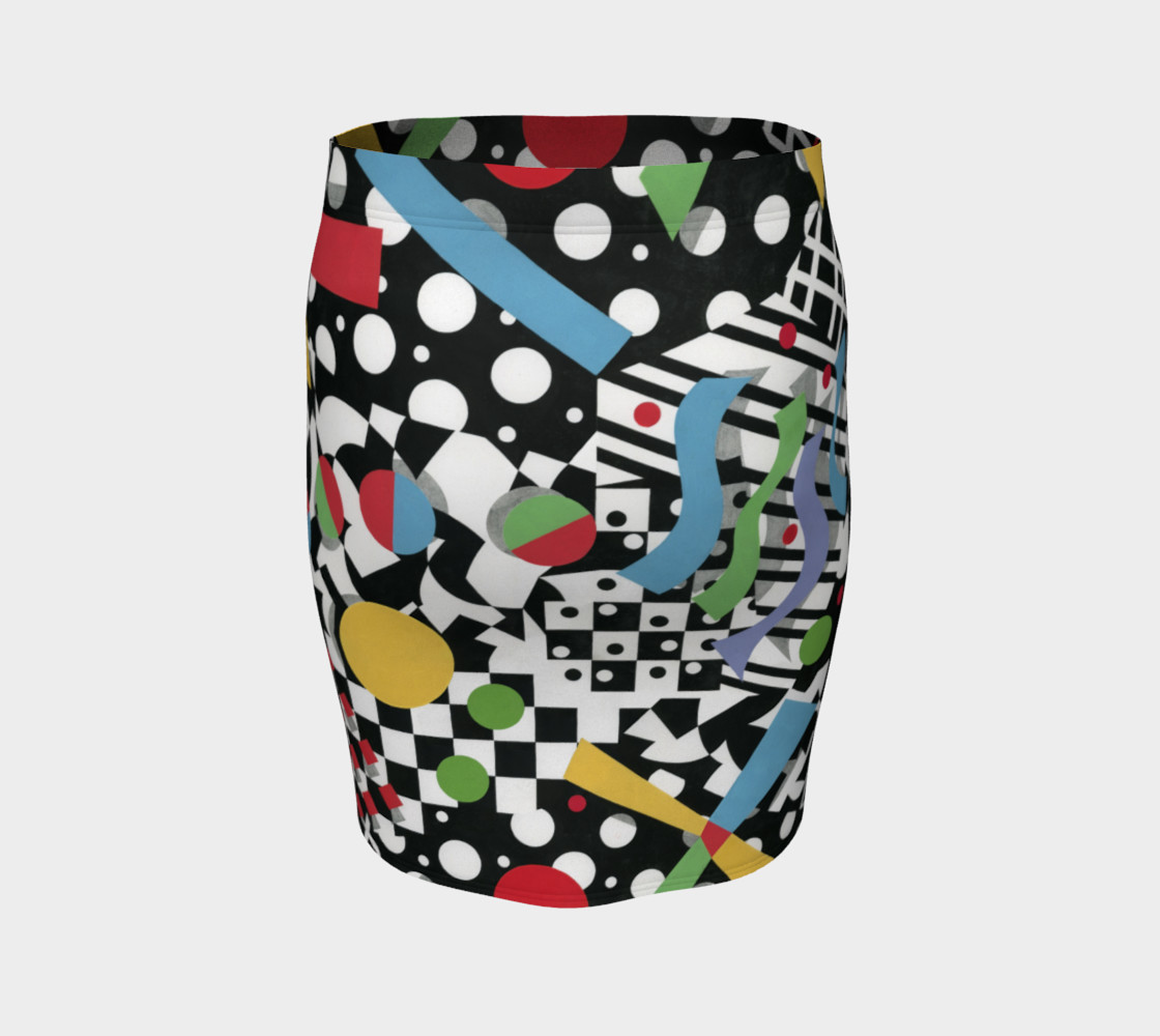 Ticker Tape Spandex Skirt preview #4