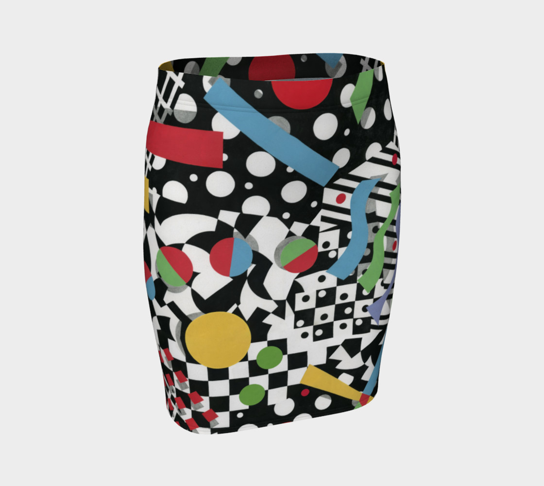 Ticker Tape Spandex Skirt preview #1
