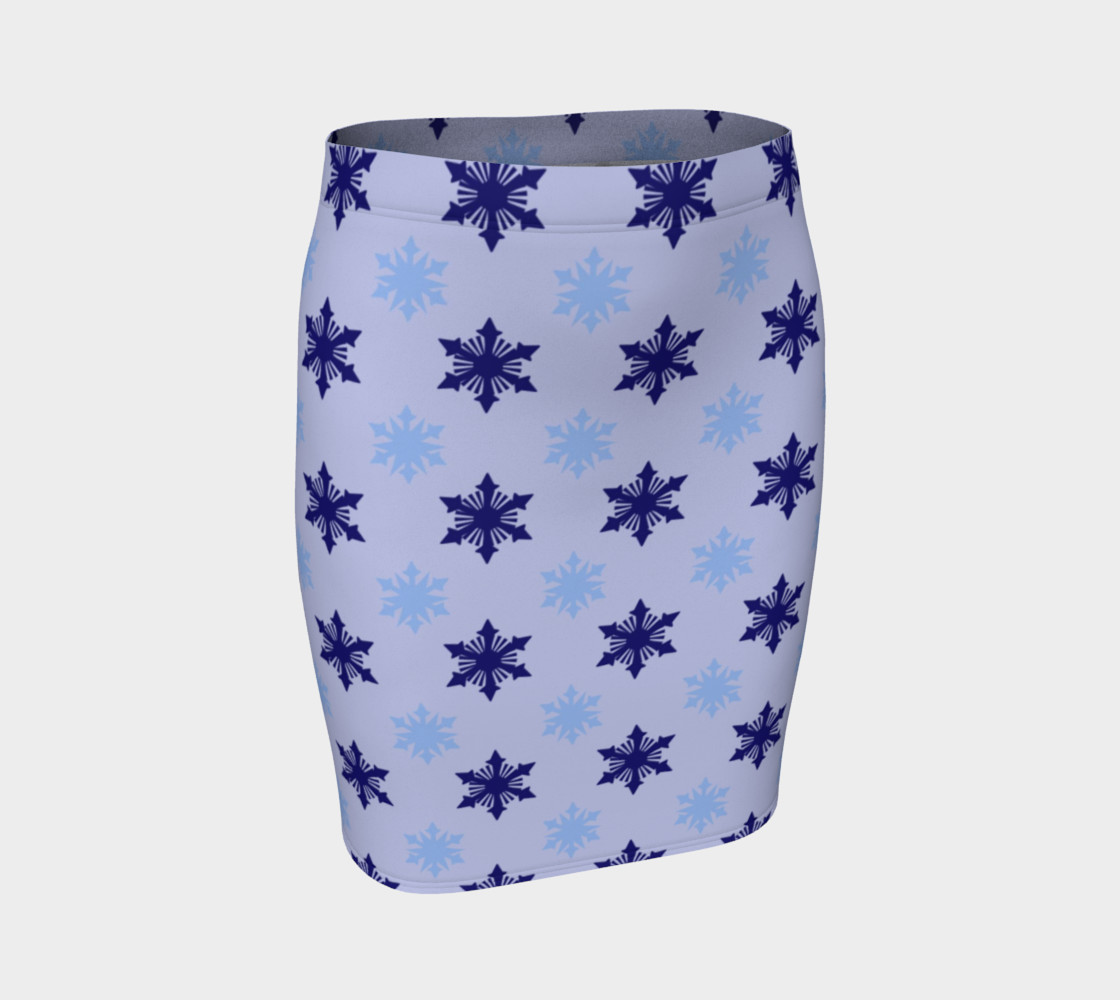 Frosty Snowflakes Fitted Skirt preview #1