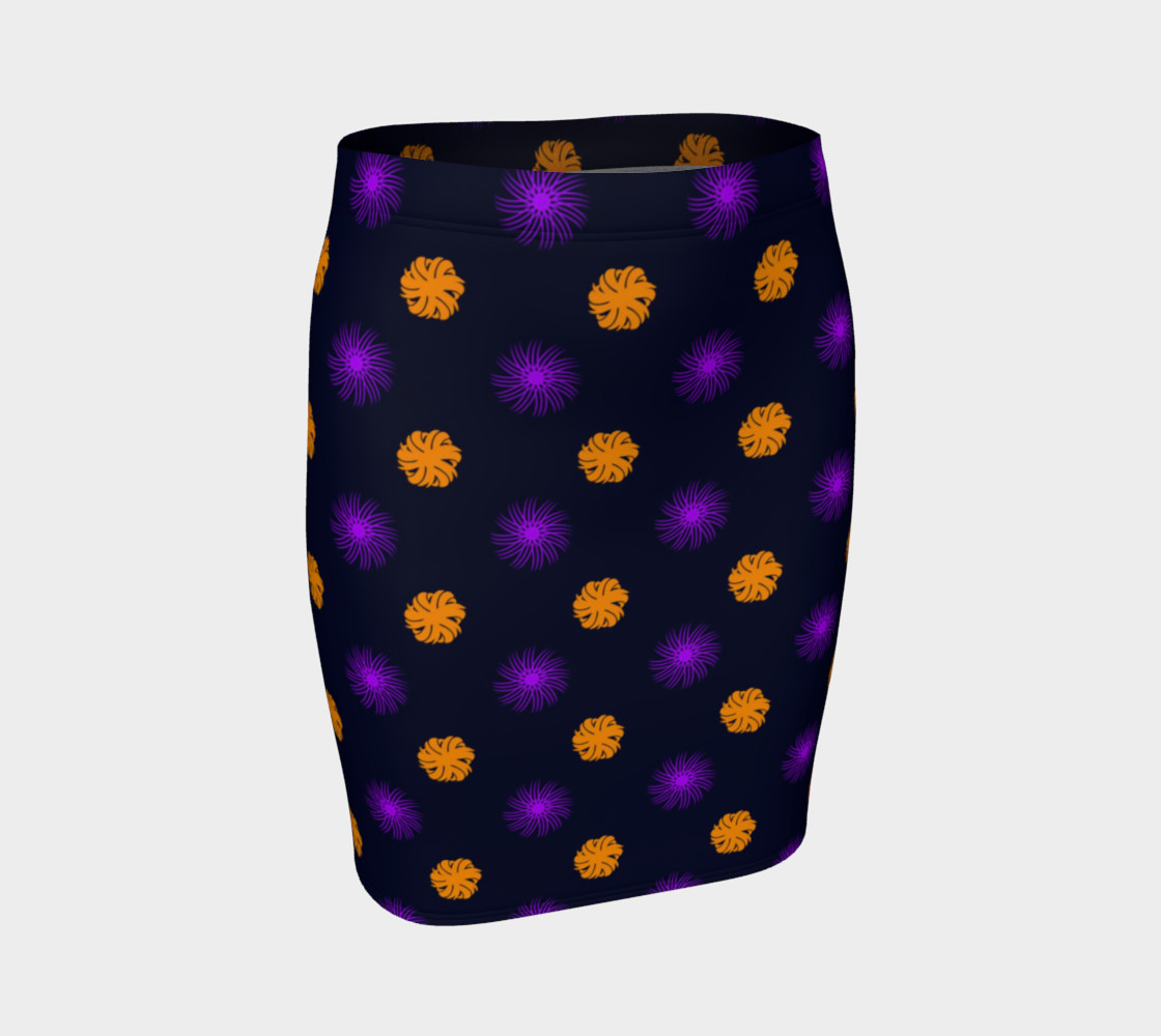 Clash of the Funky Swirls Fitted Skirt preview #1