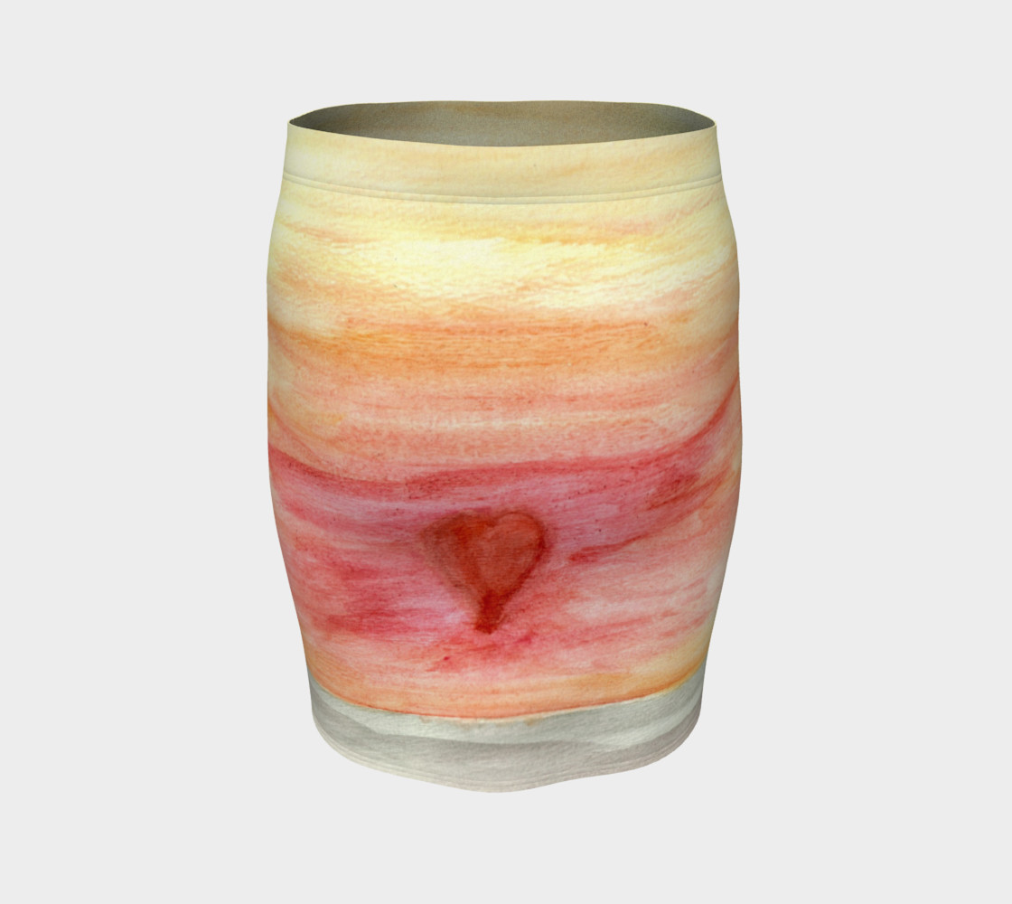 Radiating Heart FItted Skirt preview #4