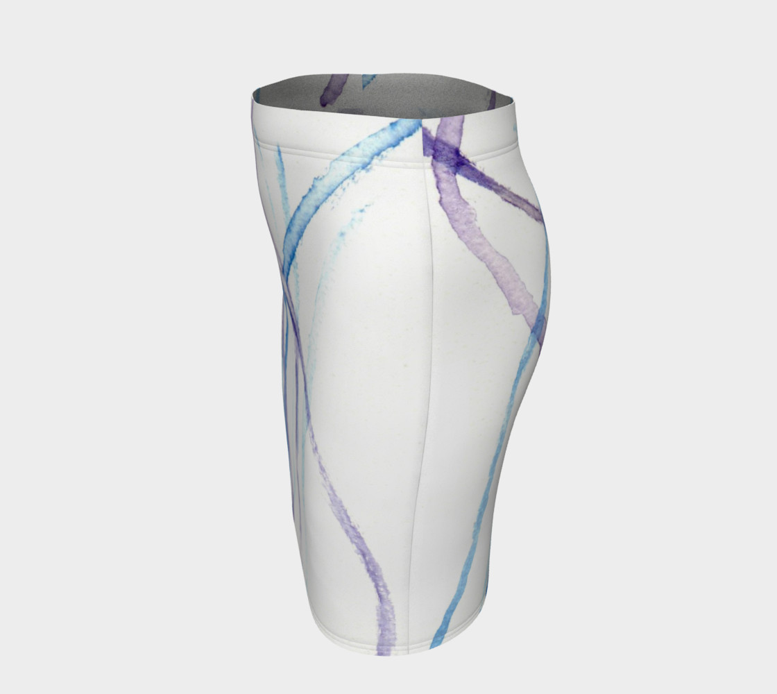 Lines Fitted Skirt preview #2