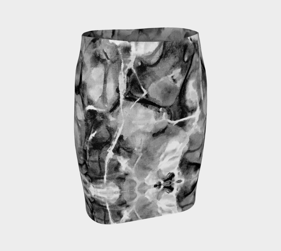Gray Marble Fitted Skirt III preview #1