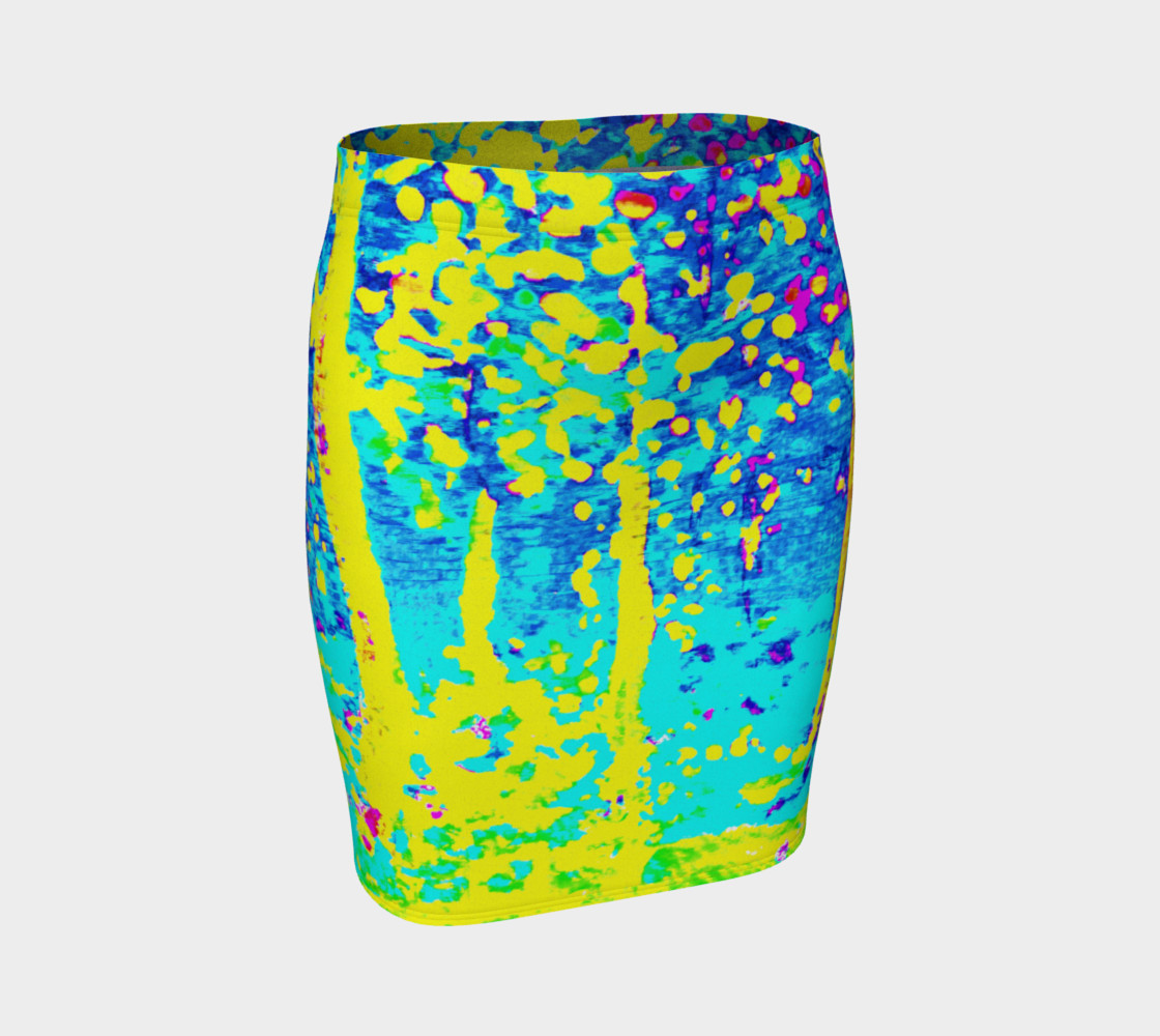 Running Through Magic Trees Fitted Skirt preview #1
