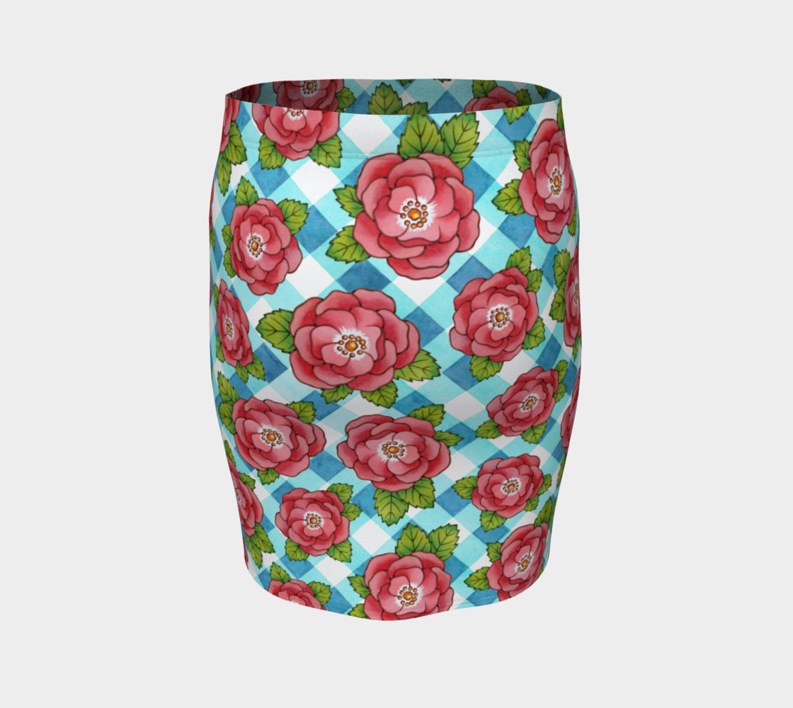 Alpen Rose on Blue Gingham preview #4