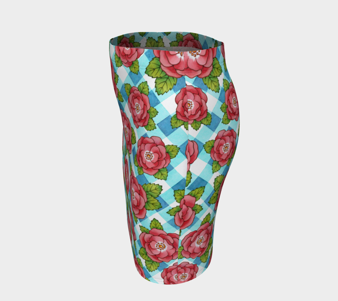 Alpen Rose on Blue Gingham preview #2