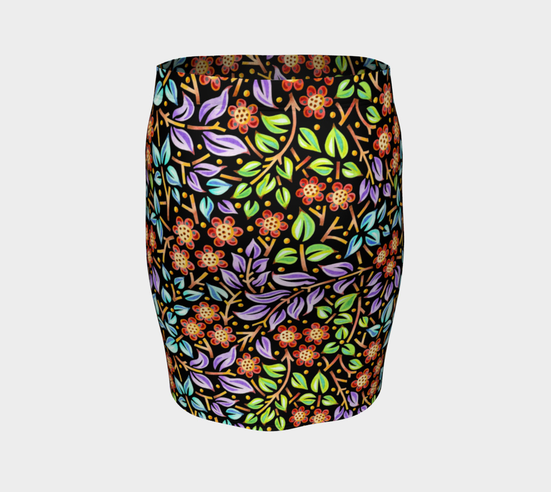 Filigree Floral Fitted Skirt preview #4