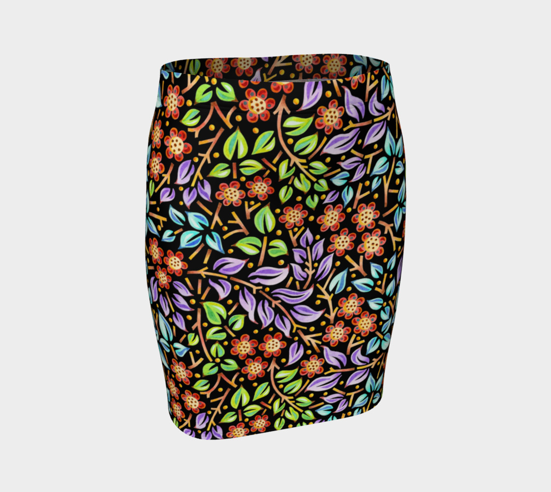 Filigree Floral Fitted Skirt preview #1