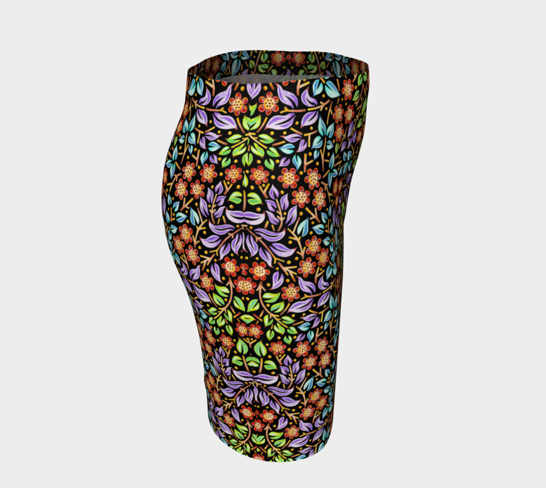 Filigree Floral Fitted Skirt (smaller print) preview #3