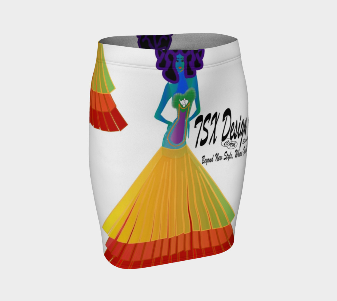 TSX Design House Logo Fitted Skirt preview #1