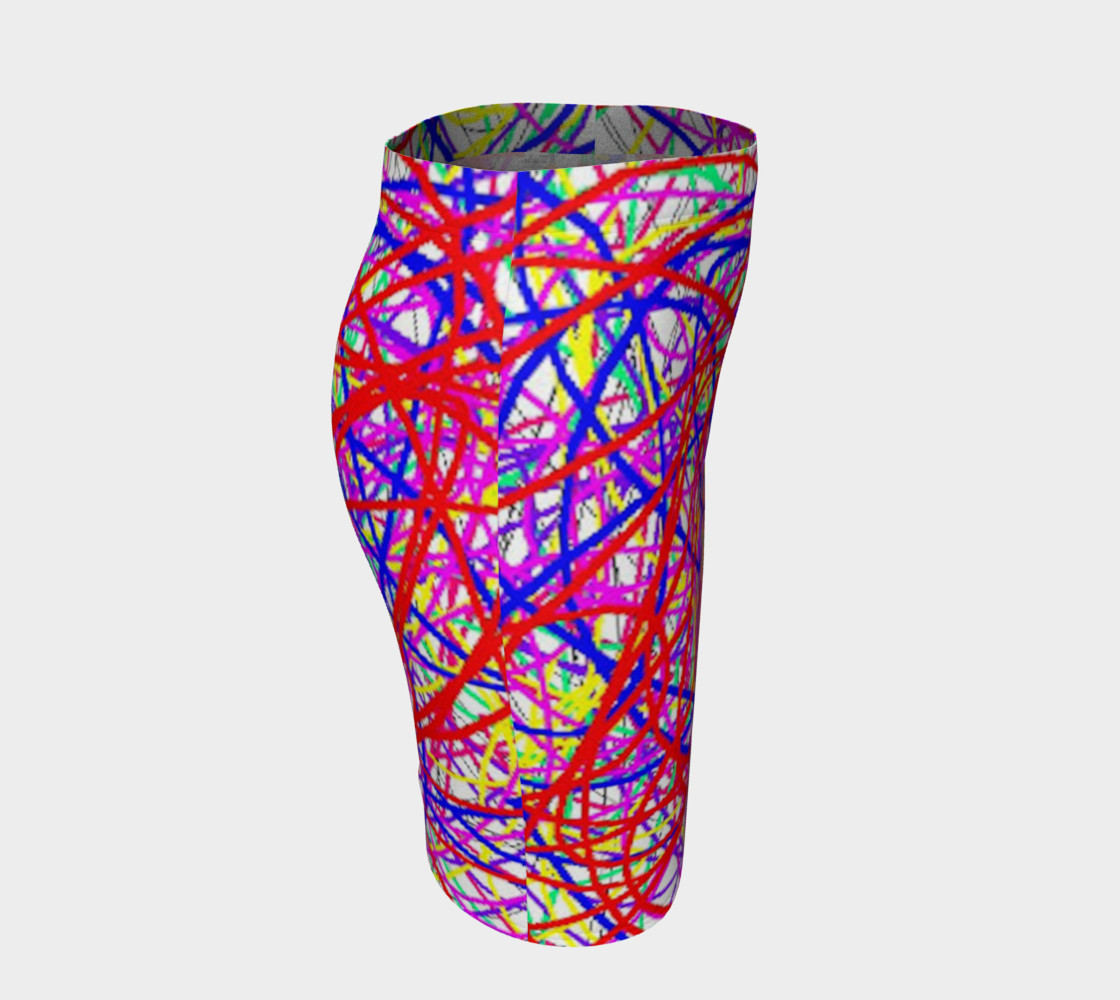 Energy Of Life In Color Fitted Skirt preview #3