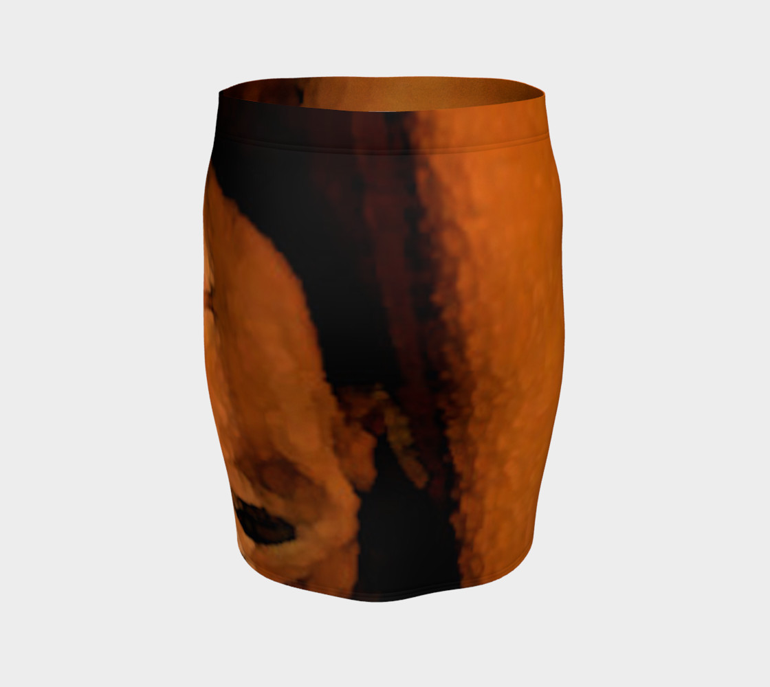 Forward fitted skirt preview #4