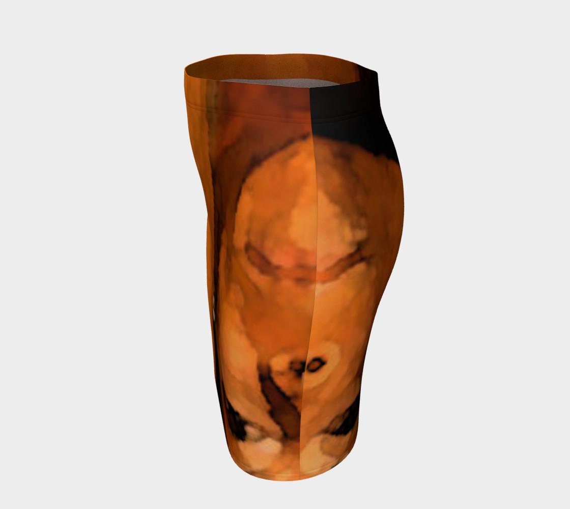 Forward fitted skirt preview #2