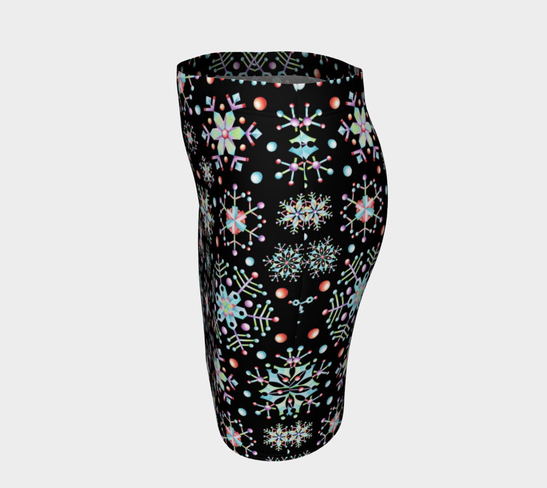 Aperçu de Prismatic Snowflakes Fitted Skirt #2