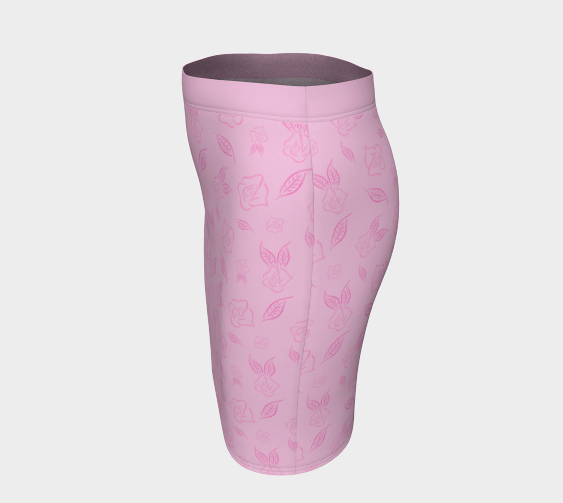 Cartoon Rose Fitted Skirt preview #2