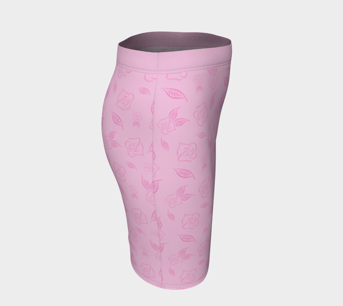 Cartoon Rose Fitted Skirt preview #3